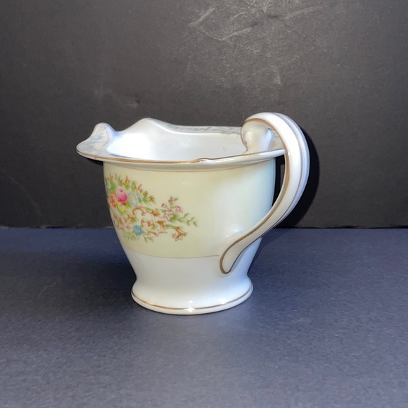 National China Floral Creamer Vintage Dinnerware Pink Orange Blue Flowers - Picture 5 of 11